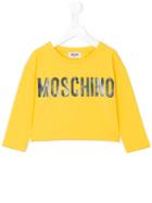 Moschino Kids - Logo Print Sweatshirt - Kids - Cotton/spandex/elastane - 5 Yrs, Yellow/orange