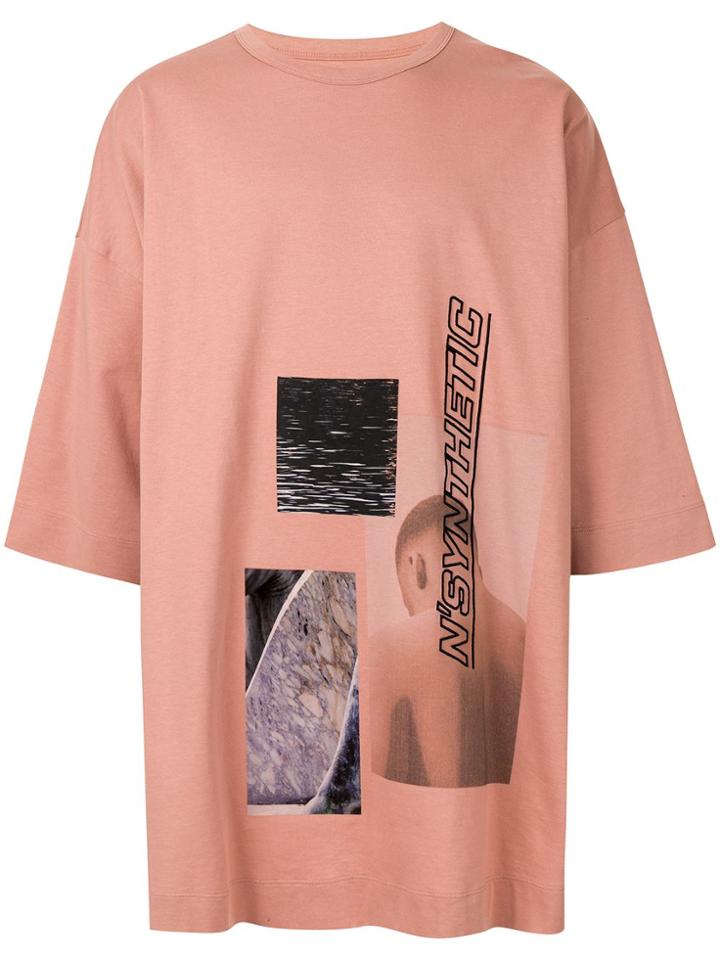 Juun.j Printed Cotton T-shirt - Pink
