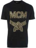 Mcm Logo Print T-shirt, Adult Unisex, Size: Xl, Black, Cotton