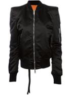 Unravel 'spalline' Bomber Jacket, Women's, Size: 38, Black, Cotton/polyamide/polyurethane