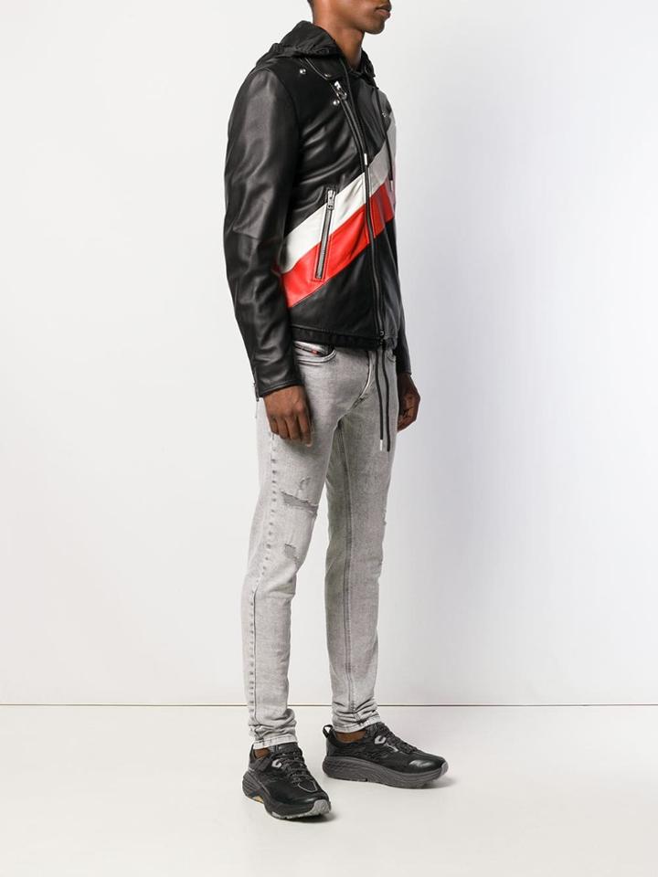 Diesel Detachable Hood Jacket - Black