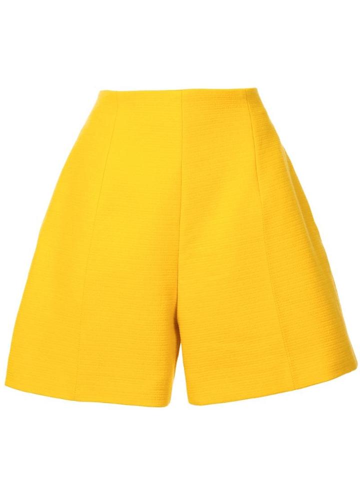 Nina Ricci Fitted Waist Shorts - Yellow