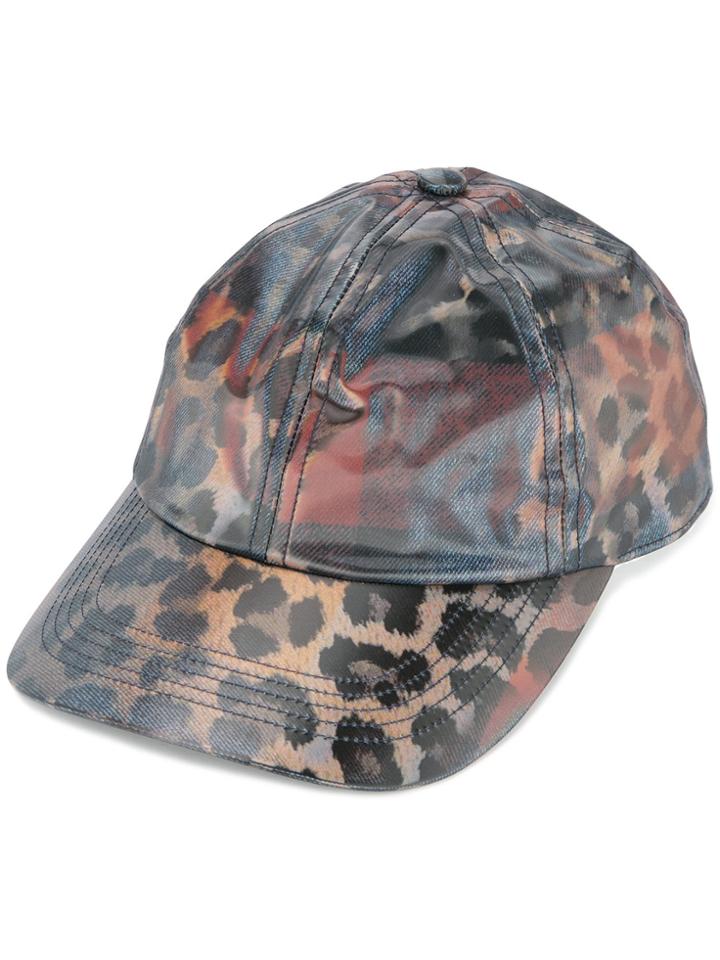 Doublet Leopard Print Baseball Cap - Brown