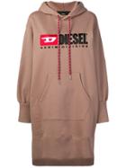 Diesel Hooded Logo Dress - Pink