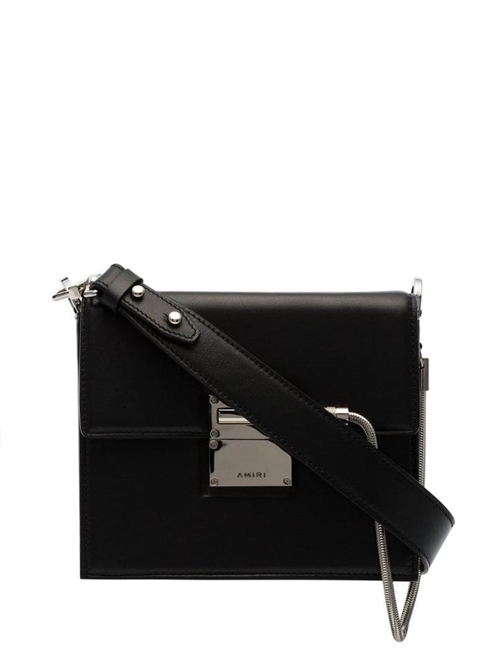 Amiri Snake Chain Shoulder Bag - Black