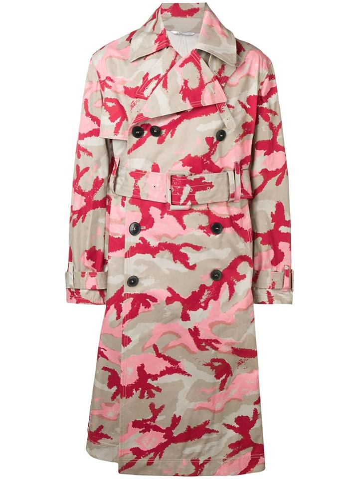 Valentino Camouflage Trench Coat - Neutrals
