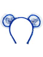 Maison Michel 'heidi' Headband, Women's, Blue, Polyester/metal (other)