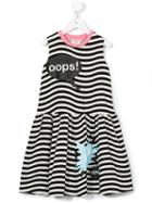 Fendi Kids Speech Bubble Print Dress, Girl's, Size: 8 Yrs, Black