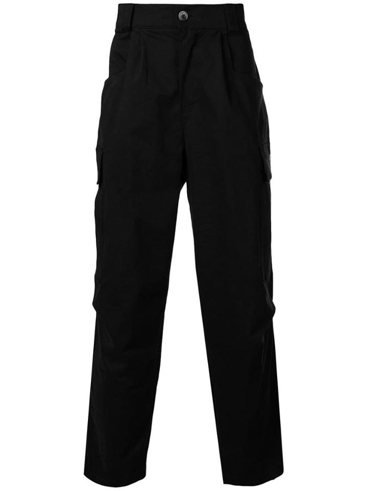 The Silted Company Straight Cargo Pants - Black