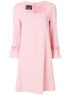 Boutique Moschino Square Neck Shift Dress - Pink & Purple