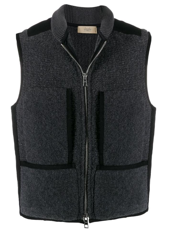 Maison Flaneur Sleeveless Knit Gilet - Grey