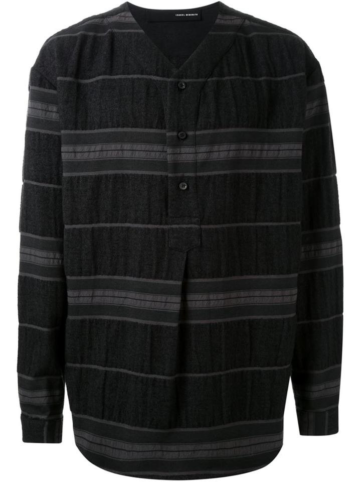 Isabel Benenato V-neck Striped Sweater
