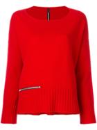 Pierantoniogaspari Zip Detail Sweater - Red