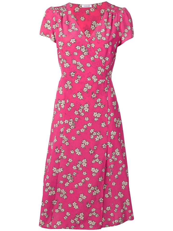 P.a.r.o.s.h. Floral Print Wrap Dress - Pink