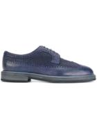 Fratelli Rossetti Woven Panel Oxford Shoes - Blue