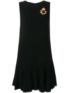Dolce & Gabbana Sacred Heart Patch Cady Dress - Black