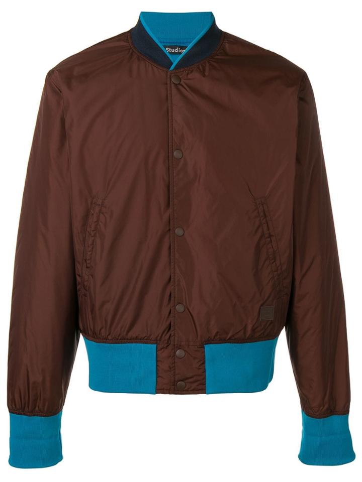 Acne Studios Mills Face Bomber Jacket - Brown