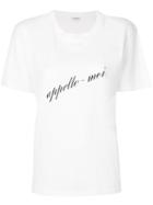 Saint Laurent Appelle-moi T-shirt - White