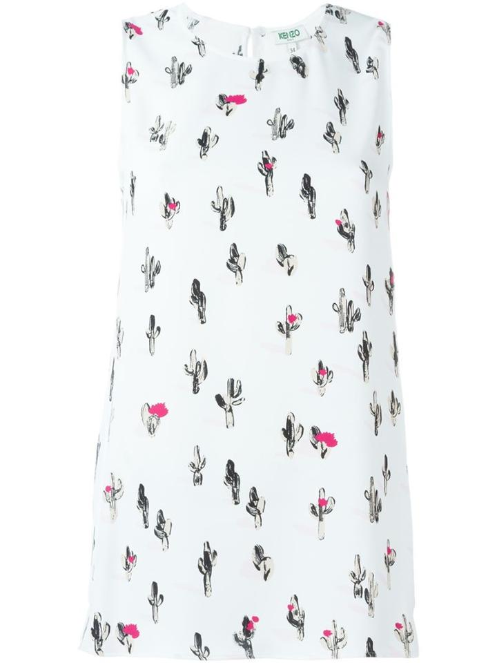 Kenzo 'cartoon Cactus' Tank Top