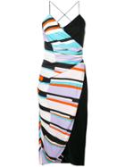 Emilio Pucci Shell Print Asymmetric Midi Dress - Purple