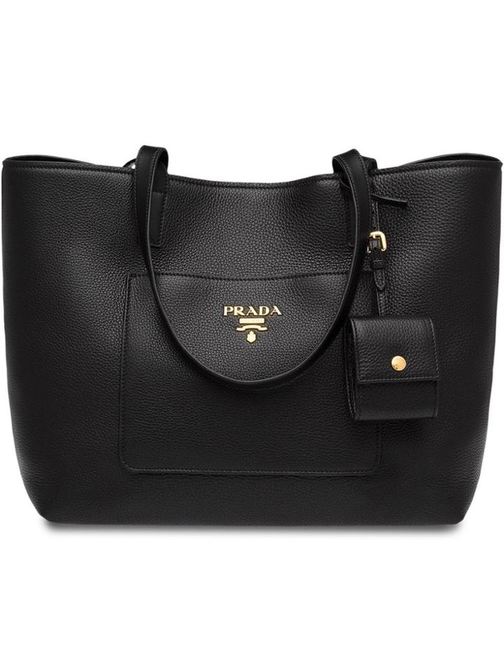 Prada Leather Tote - Black