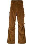 E. Tautz Corduroy Cargo Trousers - Brown