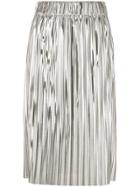 Isabel Marant Étoile Pleated Full Skirt - Metallic