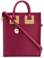 Sophie Hulme Large 'albion' Tote, Women's, Pink/purple, Calf Leather