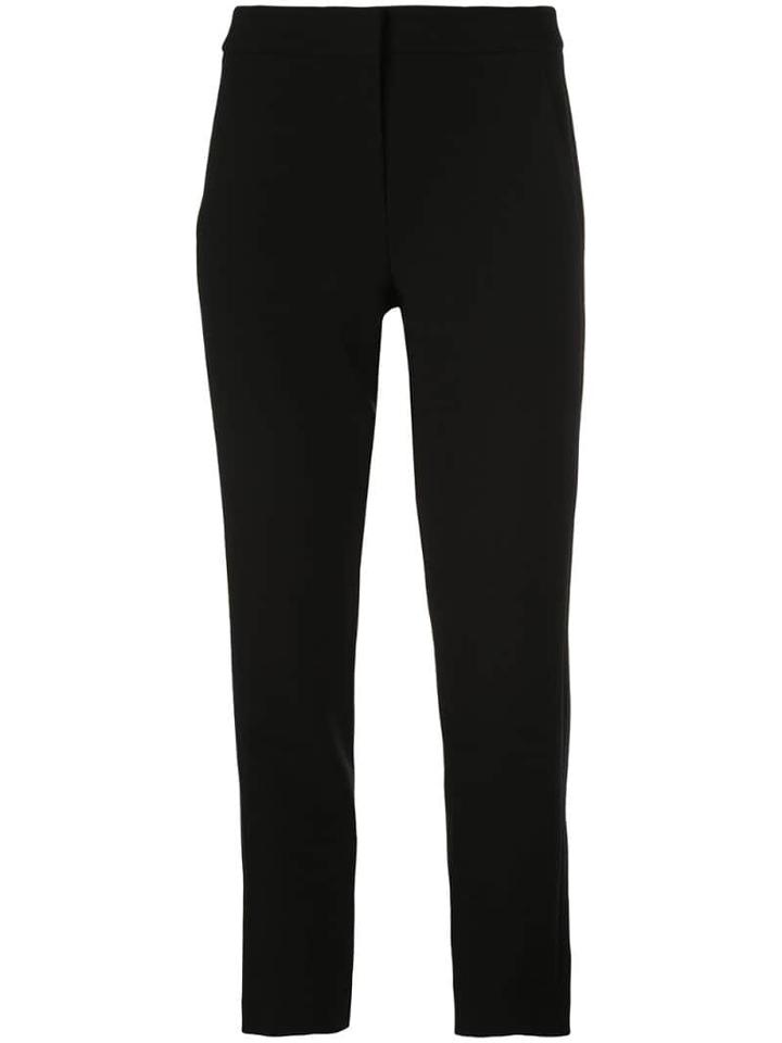 Tibi Anson Cropped Tapered Trousers - Black