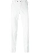 Pt01 Super Slim Fit Trousers, Men's, Size: 48, White, Cotton/spandex/elastane