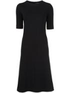 Agnona Elbow-sleeve Midi Dress