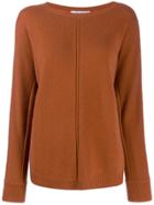 Max Mara Ribbed Detail Jumper - Brown