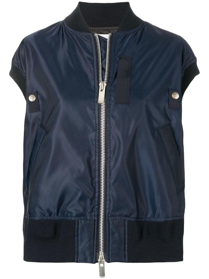 Sacai Sleeveless Bomber Jacket - Blue