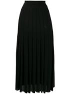 Jil Sander A-line Long Skirt - Black