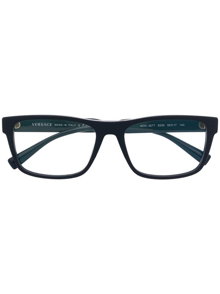 Versace Eyewear Square-frame Glasses - Blue