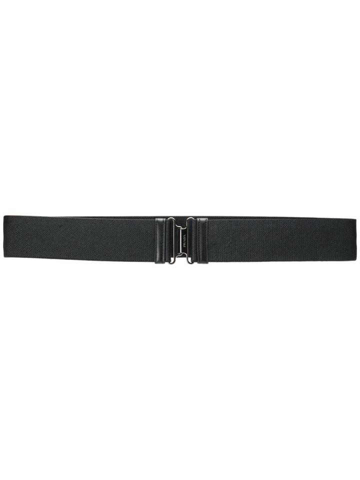 Prada Clasp Buckle Belt - Black