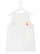 Chloé Kids - Butterfly Tank Top - Kids - Cotton/modal - 14 Yrs, Girl's, White