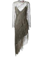 Manning Cartell - Normandy Longsleeved Dress - Women - Nylon/rayon - 8, Green, Nylon/rayon