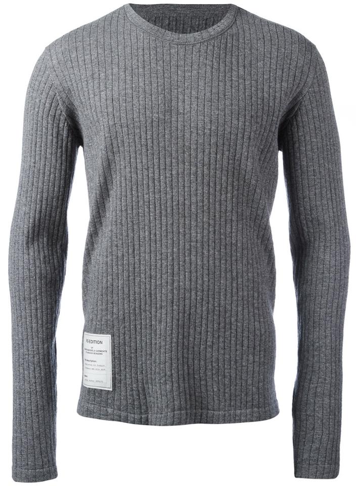Maison Margiela - Re-edition Ribbed Top - Men - Spandex/elastane/virgin Wool - L, Grey, Spandex/elastane/virgin Wool