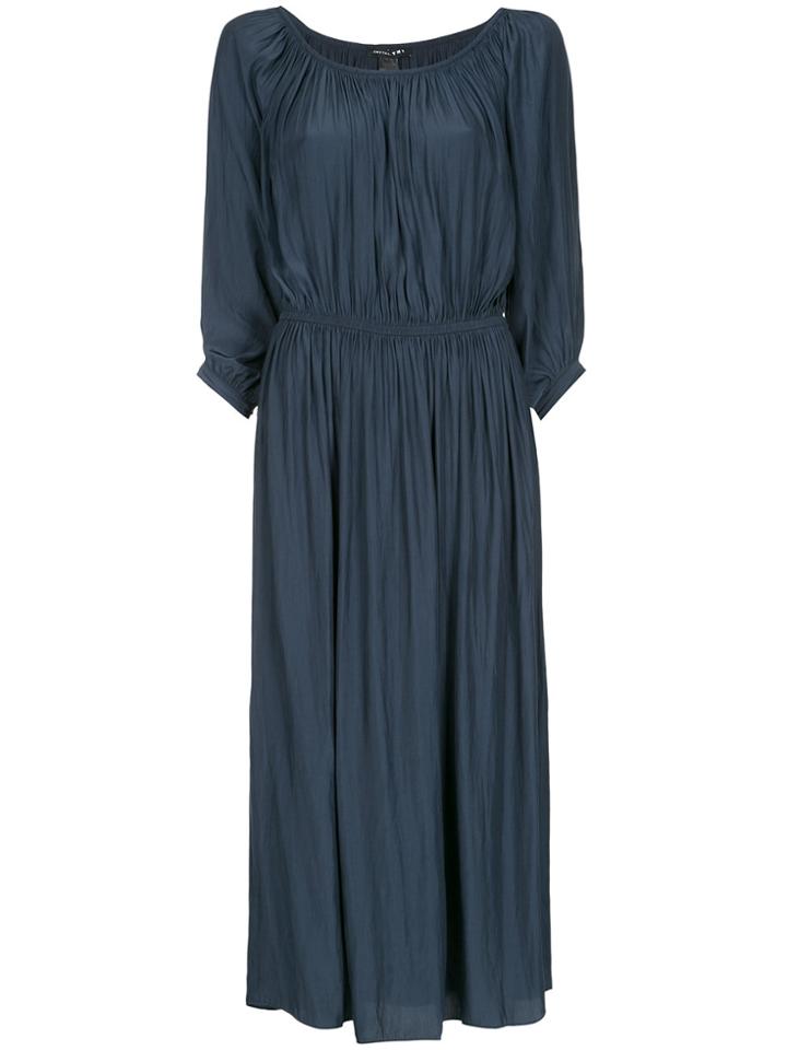 Smythe Ruchéd Detail Dress - Blue