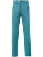 Classic Pleat Front Trousers - Men - Cotton - 50, Green, Cotton, Mp Massimo Piombo