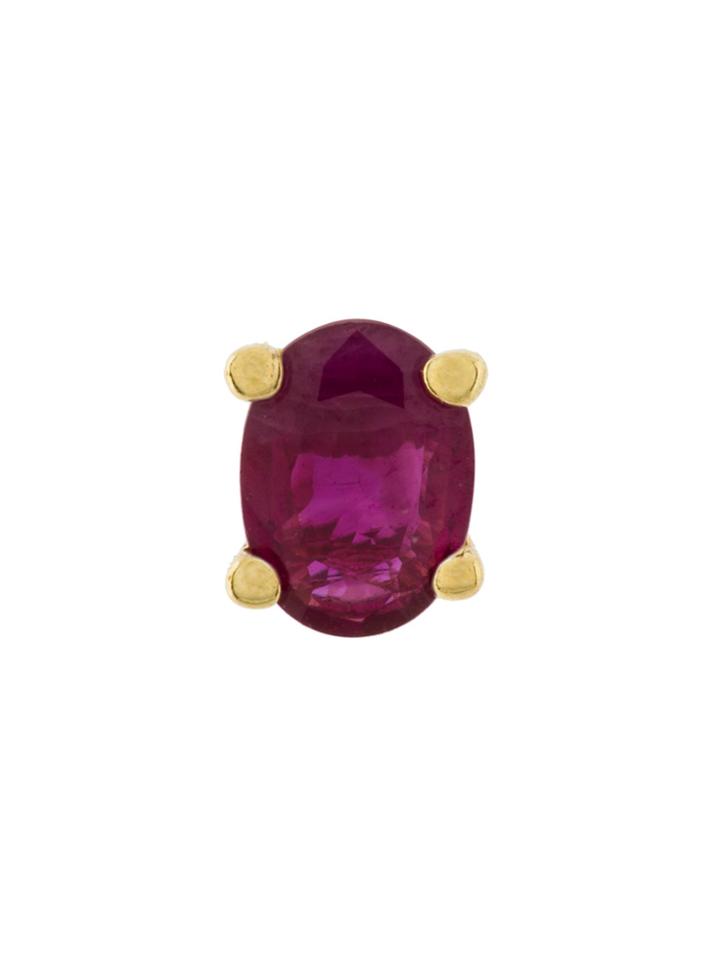 Wouters & Hendrix Gold 18kt Gold And Ruby Stud Earrings - Metallic