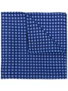 Boss Hugo Boss Printed Pocket Square, Men's, Blue, Polyester