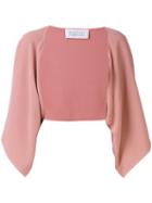 Gianluca Capannolo - Mina Cady Cape - Women - Acetate/viscose - 42, Pink/purple, Acetate/viscose