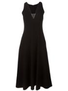 Alexander Wang Barbell Piercing Dress, Women's, Size: 4, Black, Cupro/polyester