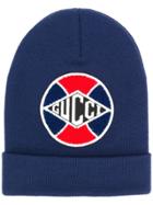 Gucci Hat With Gucci Game Baseball Patch - Blue