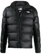 The North Face Embroidered Logo Down Jacket - Black