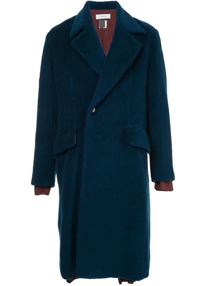 Facetasm Layered Coat - Blue