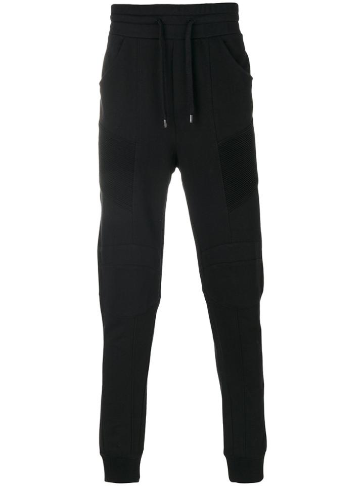 Pierre Balmain Panelled Track Pants - Black