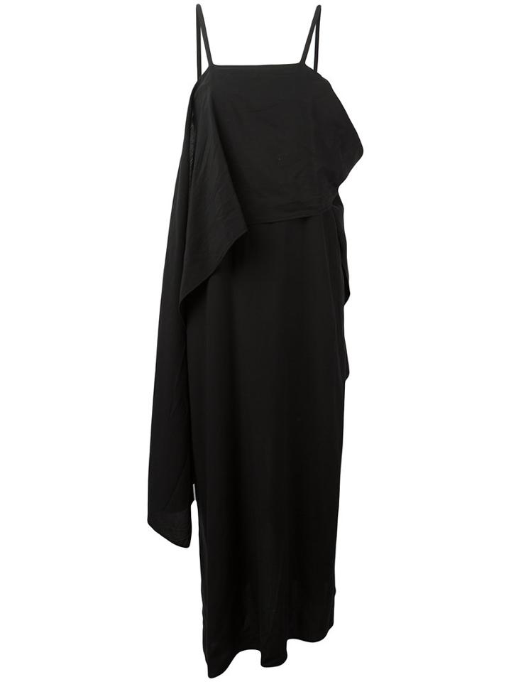 Lost & Found Ria Dunn Flared Long Dress, Women's, Size: Small, Black, Cotton/lyocell